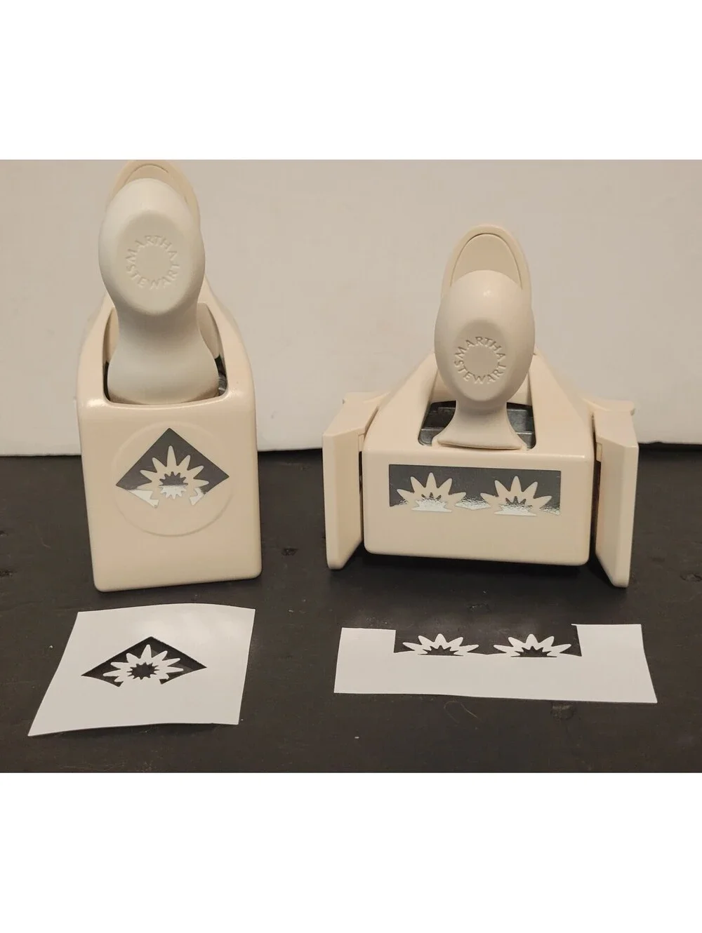 Martha Stewart Crafts Starburst Border & Corner Paper Punch Tools - Lot of 2